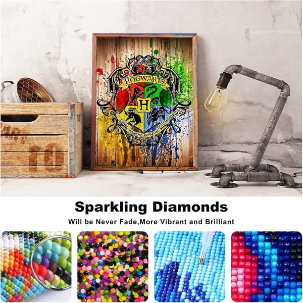 (30x40) Harry Potter DIY 5D Diamantmaleri Fuld Bor Kits, Emb