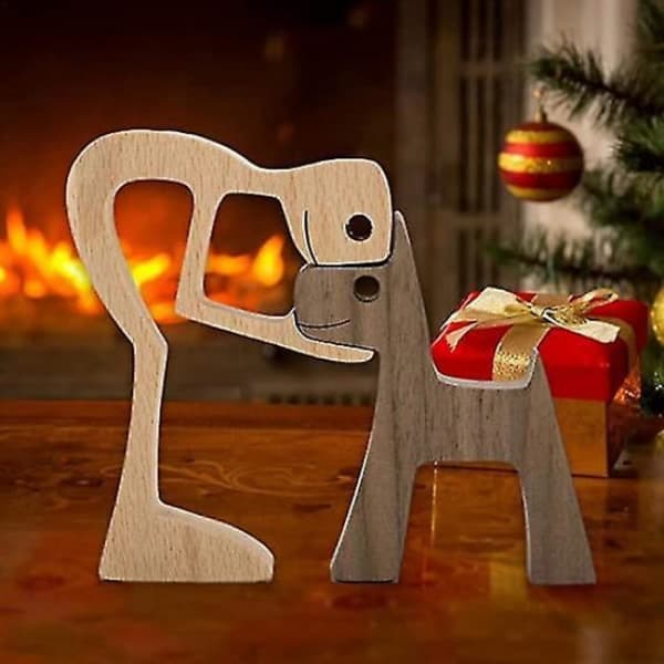 Trefigurer Skulpturpynt Abstrakte mennesker