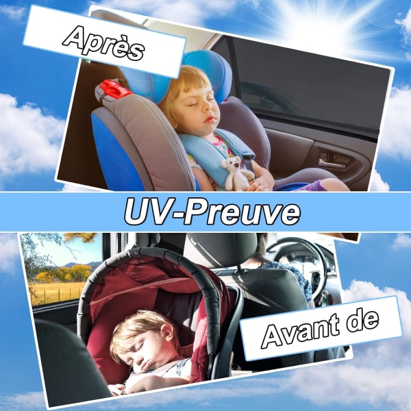 2 Pieces Baby Car Sun Shade Car Sun Sock by Blocking UV Rays Prot