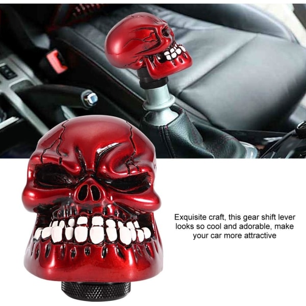 (Rød) Automotive Gearskifte Knob Cold Cast Resin Gearskifte Knob