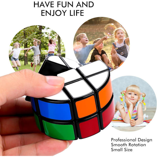 Svart cirkulär 2x3x3 pusselkub special cirkulär Cubo Speed ​​To