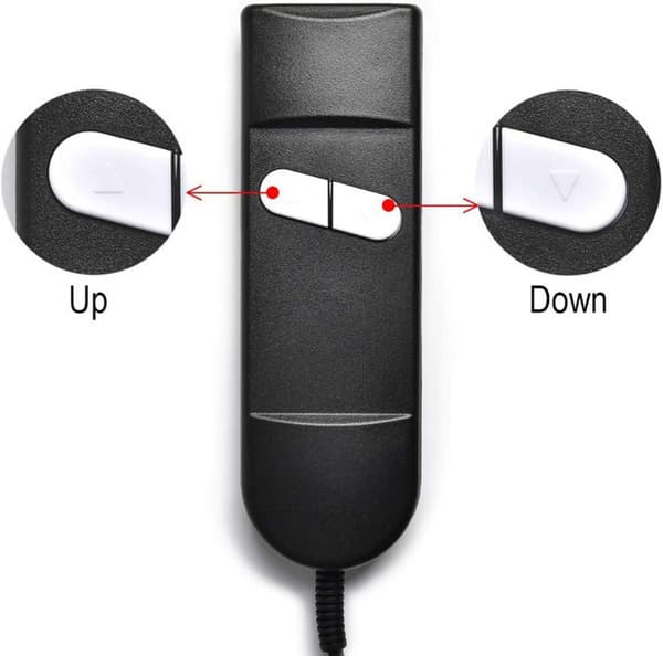 1PC Hand Control 2 Knapp Recliner Fjärrkontrollbrytare För Elec