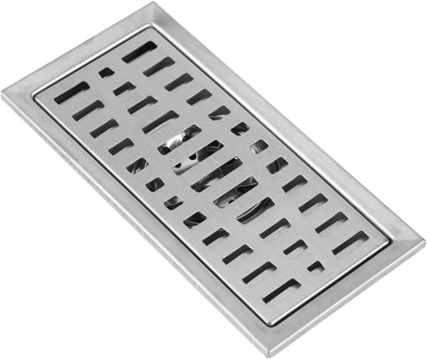 1 stk gulvavløp med avtagbart lokk, rektangulær vask 200 x 100 mm
