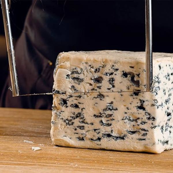 Rustfrit stål ostelyre til skæring af frisk ost, stykker af