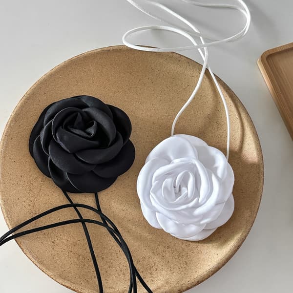 Hvid 145-150CM Rose Multifunktionel Rem Rose Halskæde