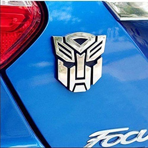 1 par Autobots bilklistermærker krom PVC bil logo Transformers