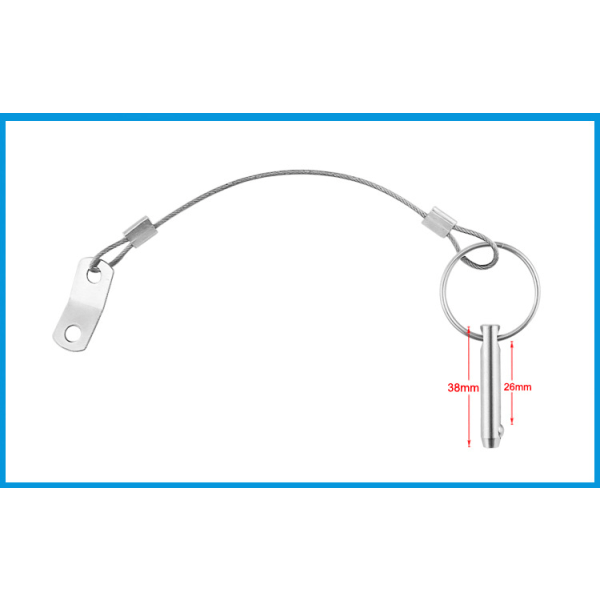 4-pak hurtigutløserpinner, 6,3 mm topp stiftdiameter, 51 mm total L