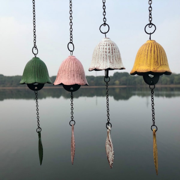 traditional lucky small wind chimes for outdoor, Iwachu Cast Iron