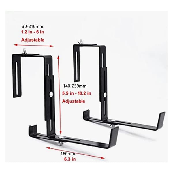 Anthracite blomsterpotteholder – Robust, breddejusterbar blomsterpotte