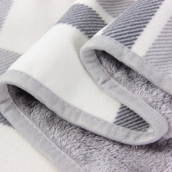 1 stk. dame fleece poncho ternet fleece sjal kappe (grå) vinter