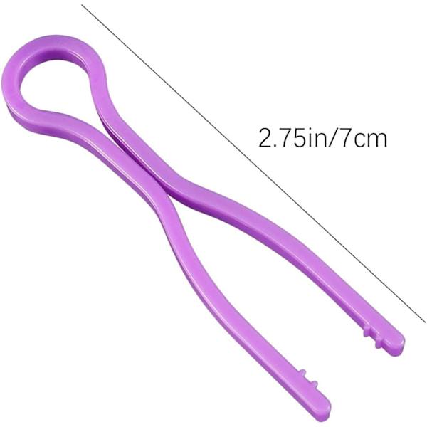40 stk. trådspoleholdere, 4 farver plast