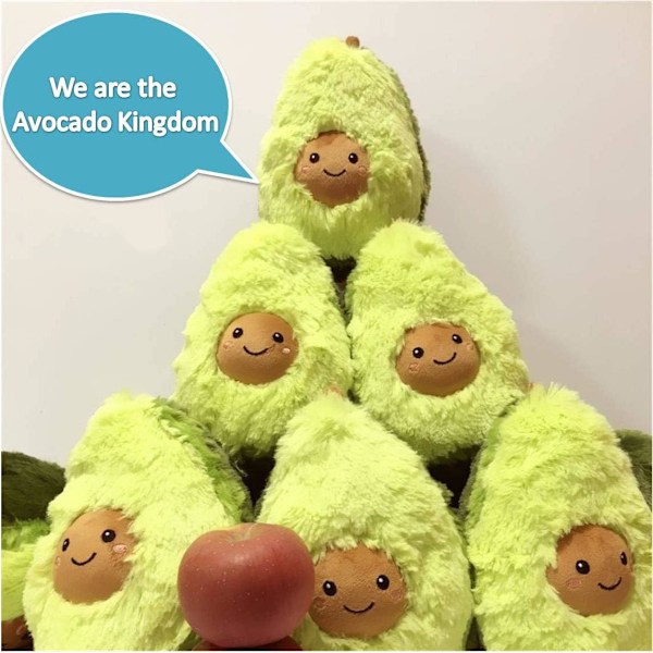 Nydelig Avocado Plysj Pute (11.81IN/30CM) i Flere Størrelser Plysj