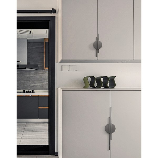 2-pack köksmöbelhandtag, längd 190 mm, grå