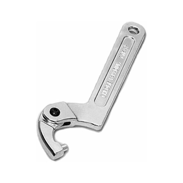Chrome Vanadium Justerbar C-nøkkel 32-76mm - Rund Spiss