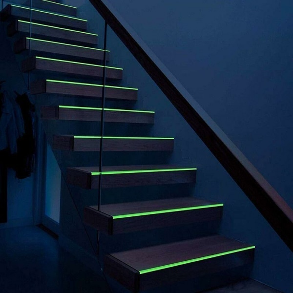 3 meter fluorescerande tejp, grön, 2 cm <p>Rullen med säkerhetstejp