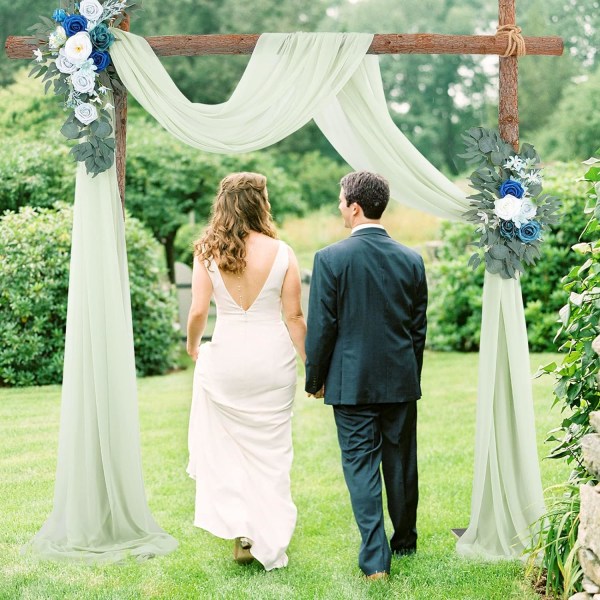 Pakk Elastisk Wedding Arch Hengende (Sage Green - 70x550cm) for ons