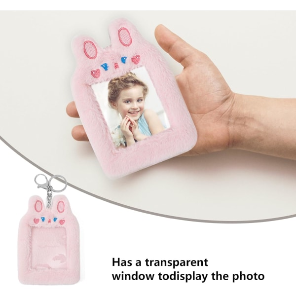 Kpop Cute Pehmovalokuvakorttipidike valokuvakortille, henkilöllisyystodistukselle, luottokortille