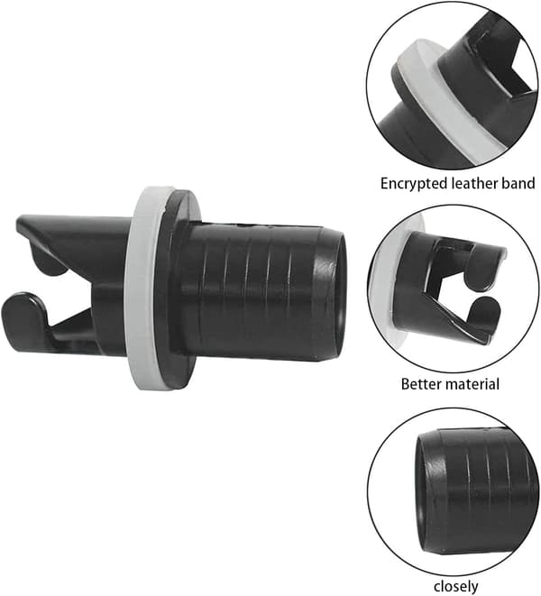 Båtpump slangadapter H-R ventiladapter 2 stycken uppblåsbar