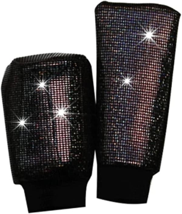 Sort - Bil Håndbremse Gearskifte Dæksel, Shiny Diamond Gearskifte