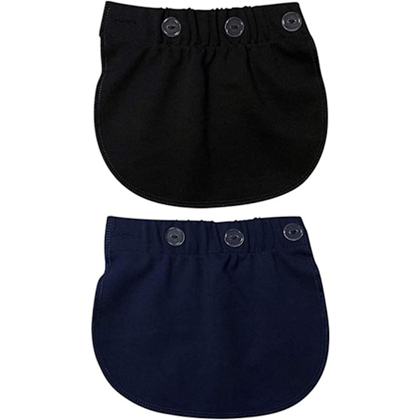 2 farger (2 stk). Justerbar elastisk midjeforlenger Maternity