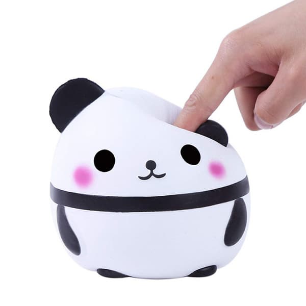 Panda ägg leksak PU simulering djur panda tecknad orn