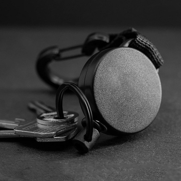 4 stk. Retractable nøkkelringklips, Retractable nøkkelringrulle, Retra