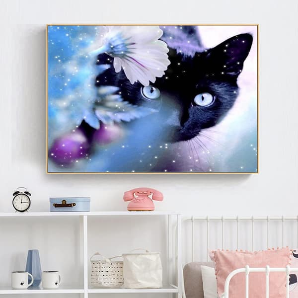 (12X16 tum/30X40CM)DIY 5D Diamantmålning Korsstygn Broderi