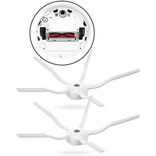 5 st sidoborstar till Roborock S5 S6 T6 E2 E35 dammsugare