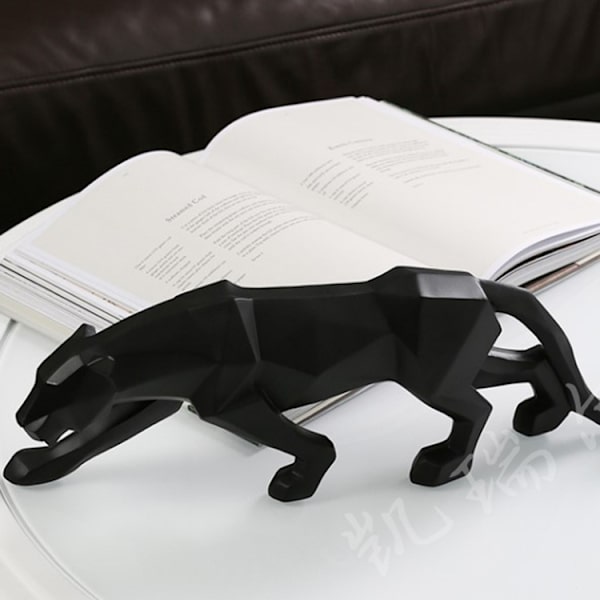 Skulptur Ornamenter Geometrisk Skulptur Harpiks Leopard Statue Vild