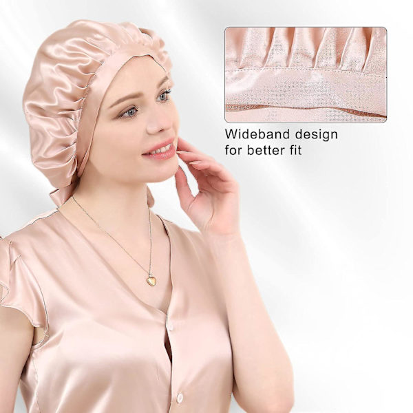Silk Hair Bonnet For Sleeping Hair Care Double Layered Silk Hair