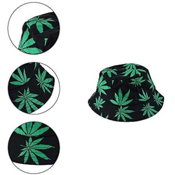 Unisex Solhat Spand Spand Hat Hamp Mønster Hat Hovedomkreds