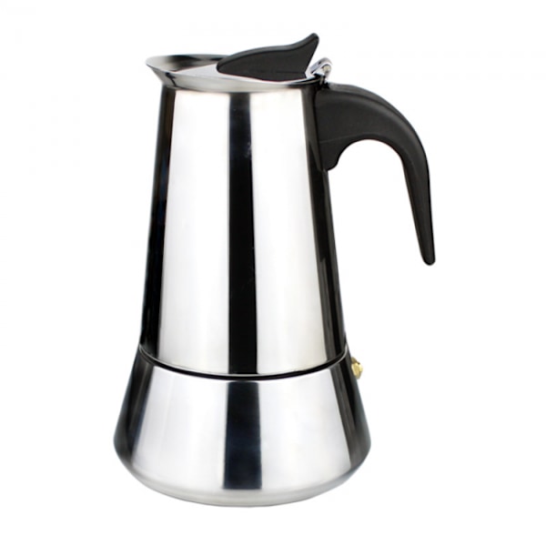 200ml Stainless Steel Italian Moka Coffee Pot, Big Belly Model fo