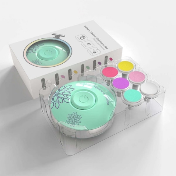 Elektrisk nagelfil - elektrisk fil - 5 bits inklusive Multicolor