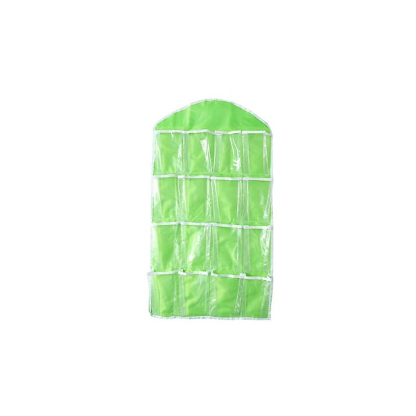 Grön Ny bärbar garderob 16 multifunktionella hängande väska strumpor