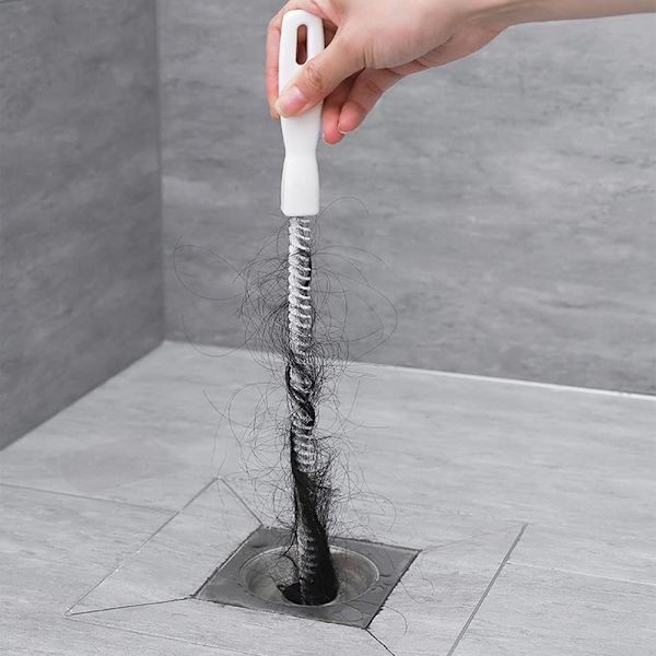 2 stycken avloppsrensningsborste, 45 cm flexibel rörrensningsborste