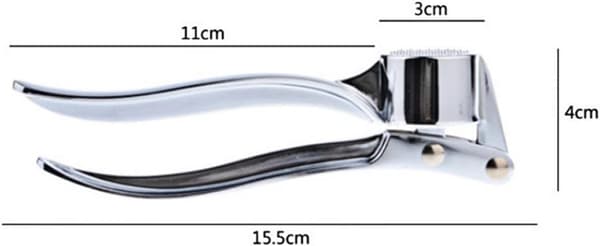 Hvitløkspresse Aluminium 2-pakning