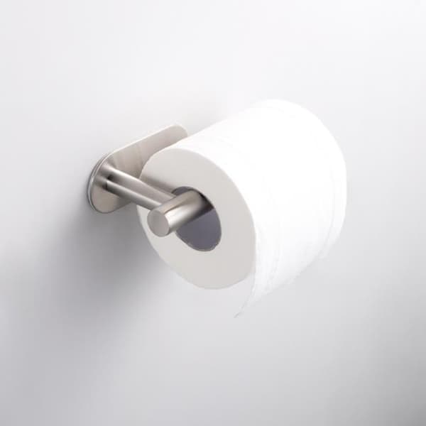 1 selvklæbende toiletrulleholder, toiletrulleholder i rustfrit stål