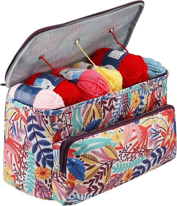 Orange Barrel Leaf Tekstil Garn Organizer, Ullstrikkeorganisator