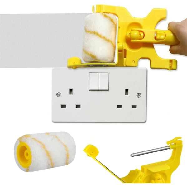 Clean Cut Paint Edger Roller Brush, Multifunctional Detachable Cl