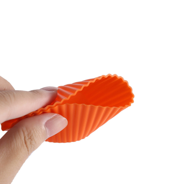 6-pakning (blå) kakeform muffinsform liten kakeform papirkoppform non-stick silikon bakeverktøy