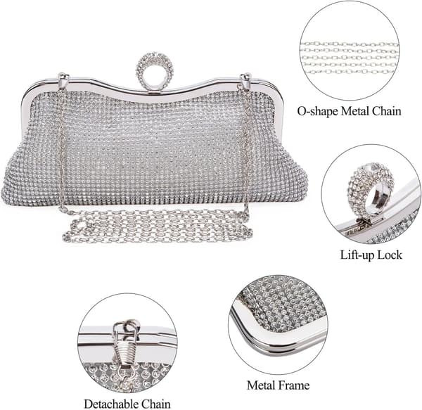 Kvinder Glitzrende Rhinestone Aftenkjole Kvinder Krystal Diamant Aften
