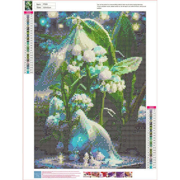 5D Diamantmålningssats för vuxna, korsstygnsmålning, heminredning, 30x40cm (gul)