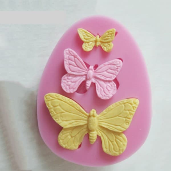 1 stk. Sugarcraft sommerfugl silikoneform fondant