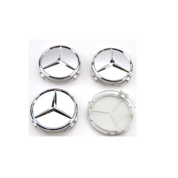 Set med 4 hjulkapsler B66470202 / A2204000125 med stjernelogo for