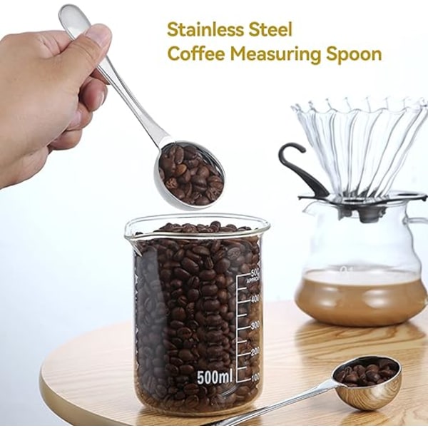 15 ml rustfritt stål kaffemåleskje, rustfritt stål kaffemåleskjeer for kaffe, te