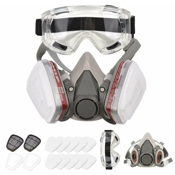 6200 Gjenbrukbar Halvmaske Respirator, Gassmaske, Respiratorisk Pr