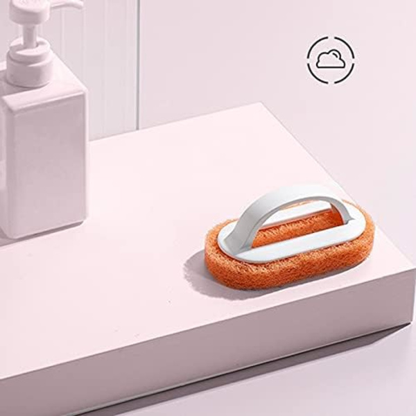 3 kappaleen setti (2 oranssia + 1 sininen) sieni pyyhi keittiöharja astianpesu