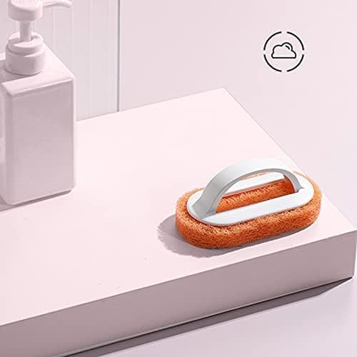 Sæt med 3 (2 orange + 1 blå) svamp visk køkkenbørste opvask