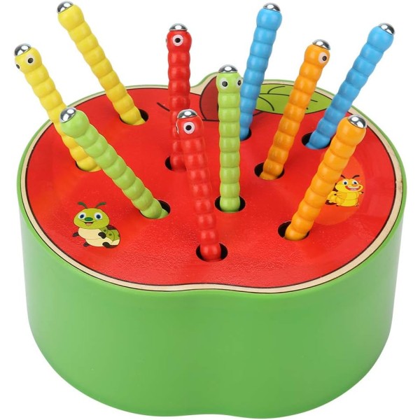 Apple Type-1pc Baby Catch Game Magnetisk Desktop Frugt Form Fælde