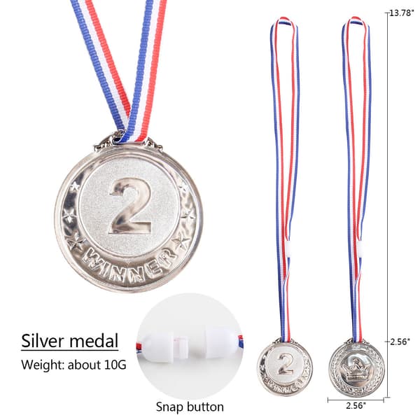 3 stk gull sølv bronse olympisk stil metall vinnermedaljer gull si